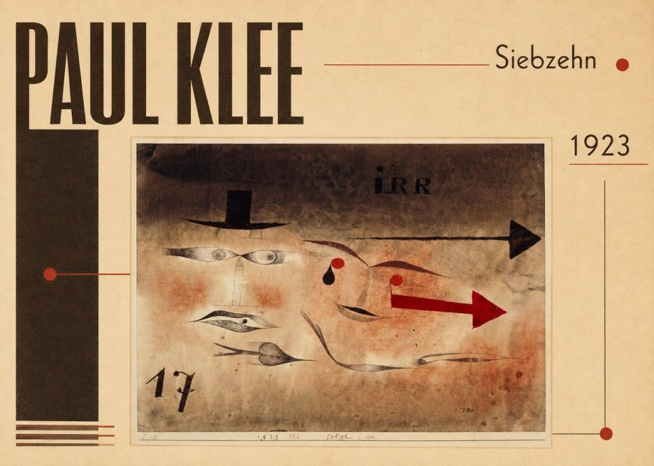 Paul Klee Siebzehn, Irr No4 - Juliste