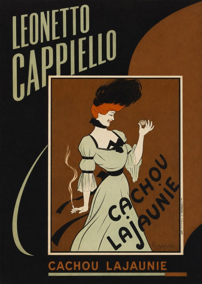 Leonetto Cappiello Cachou Lajaunie No4 - Juliste