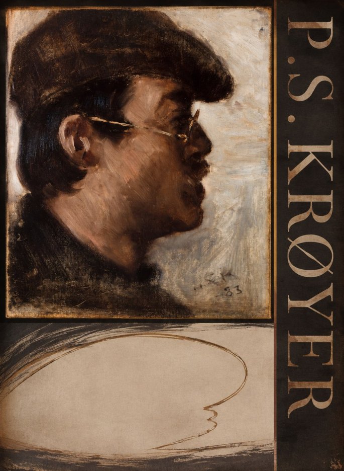 P.S. Krøyer Self-portrait with a Cap No3 - Juliste