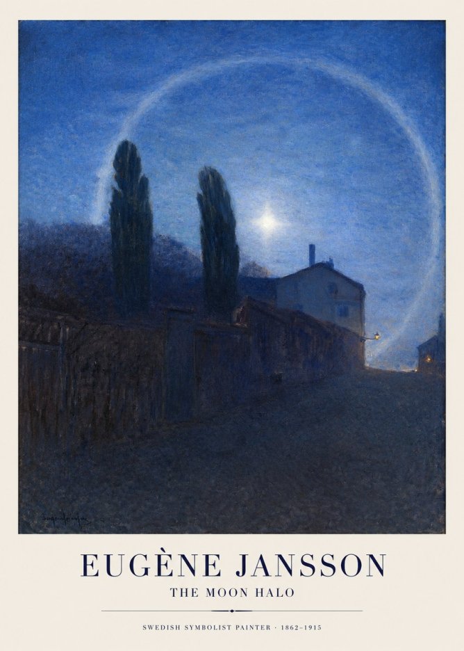 Eugène Jansson The Moon Halo No1 - Juliste