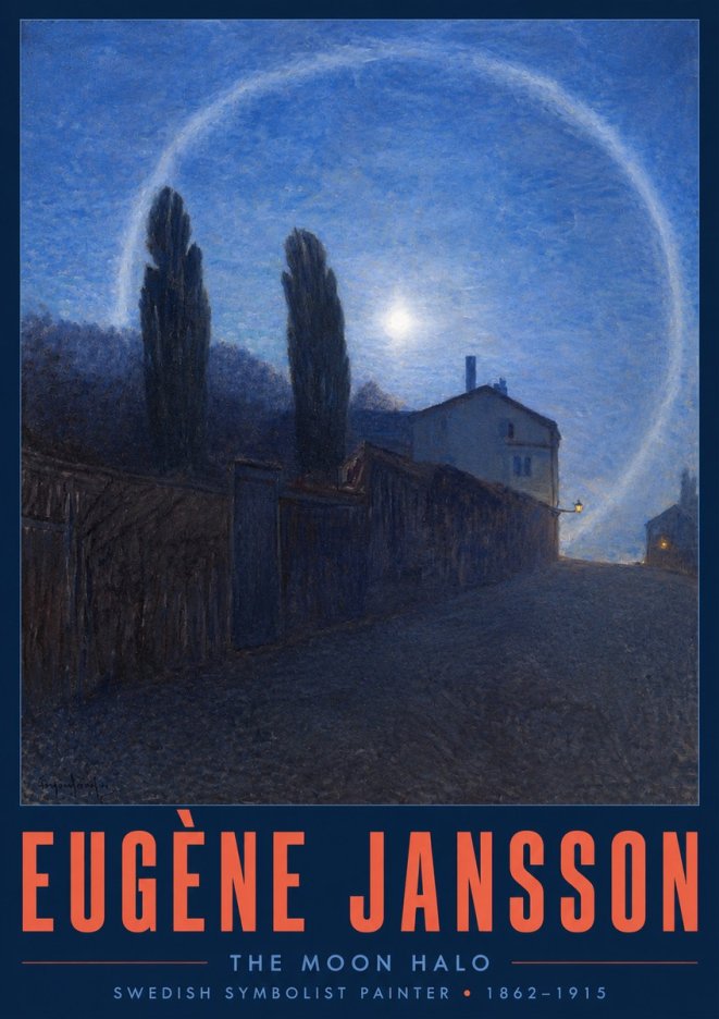 Eugène Jansson The Moon Halo No2 - Juliste