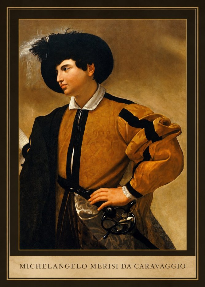 Michelangelo Merisi da Caravaggio Portrait of a Young Man No1 - Juliste