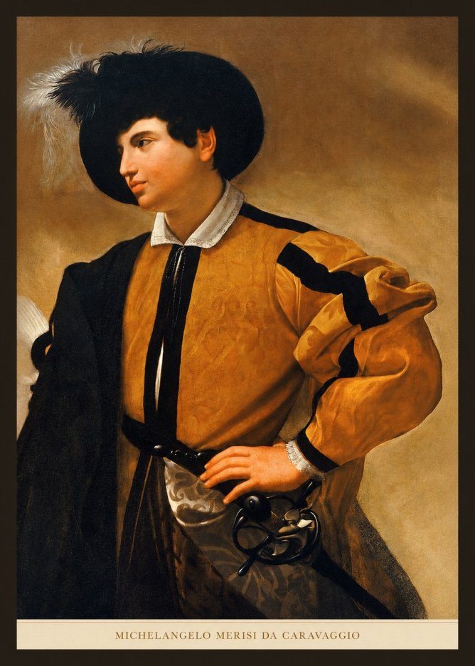 Michelangelo Merisi da Caravaggio Portrait of a Young Man No5 - Juliste