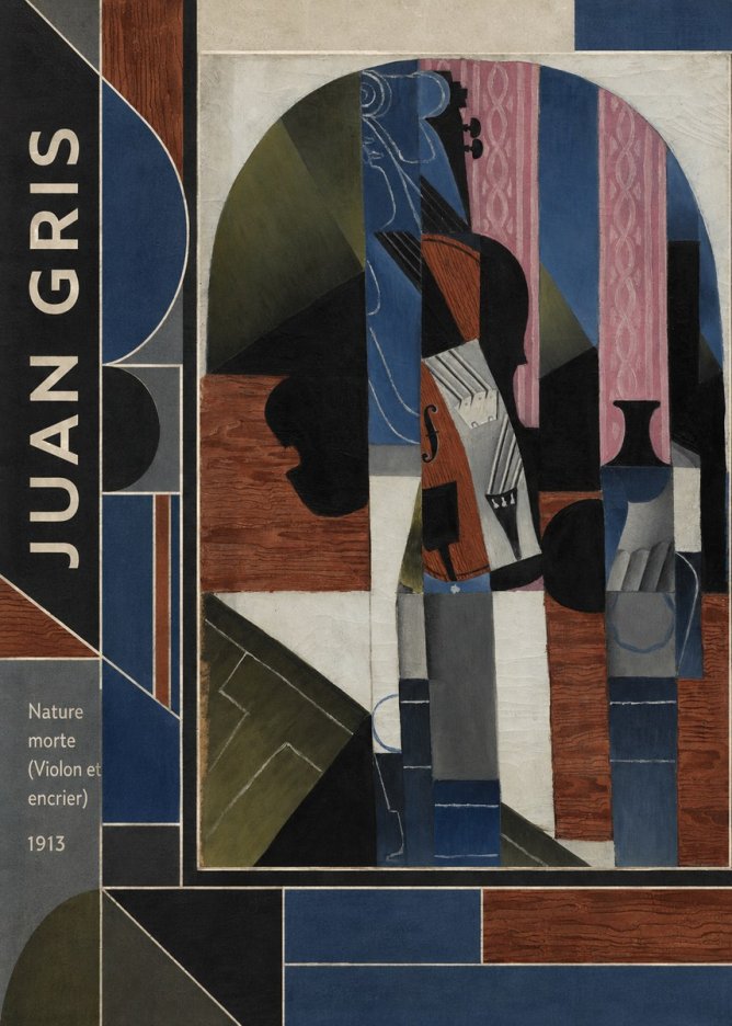 Juan Gris Nature Morte (Violon Et Encrier) No2 - Juliste