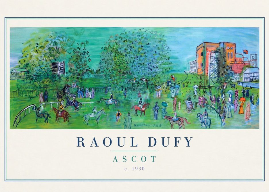 Raoul Dufy Ascot C. 1930 I No4 - Juliste