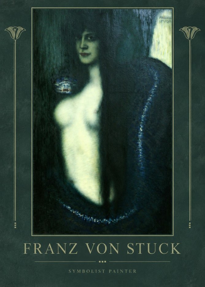 Franz von Stuck Die Sünde No2 - Juliste