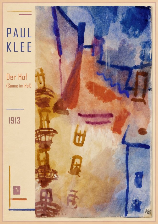 Paul Klee Der Hof (Sonne Im Hof) No1 - Juliste