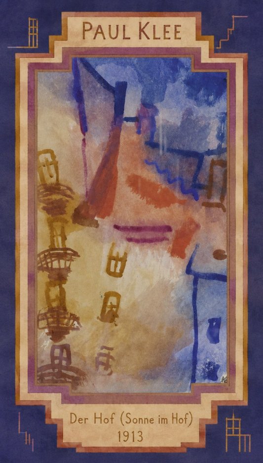 Paul Klee Der Hof (Sonne Im Hof) No2 - Juliste