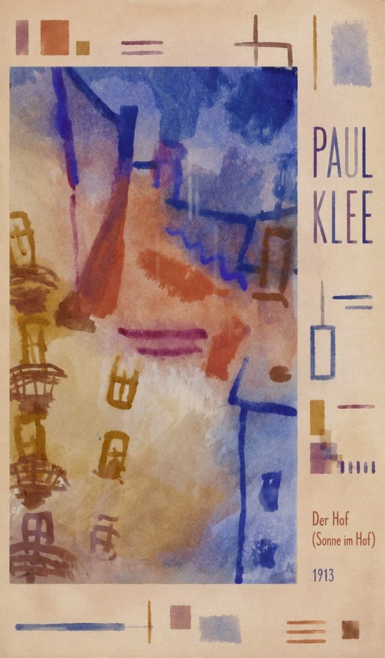 Paul Klee Der Hof (Sonne Im Hof) No4 - Juliste