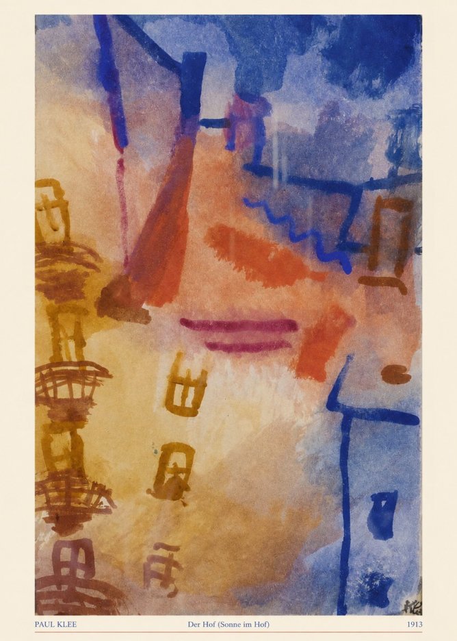 Paul Klee Der Hof (Sonne Im Hof) No5 - Juliste