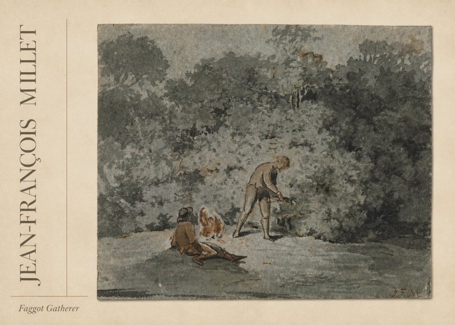 Jean-François Millet Faggot Gatherer No2 - Juliste
