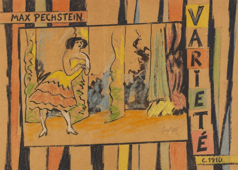 Max Pechstein Varieté No6 - Juliste