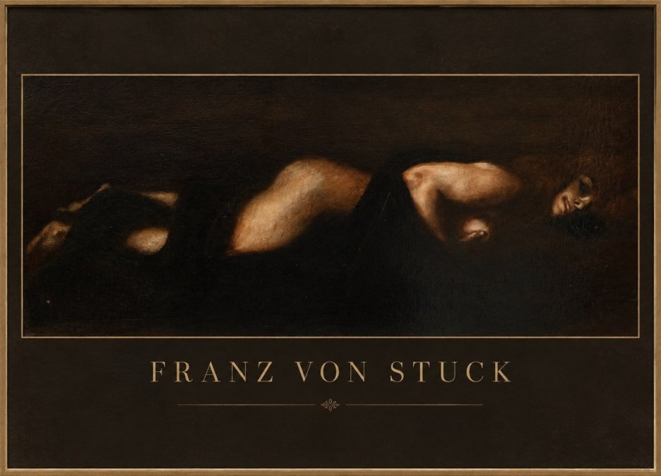 Franz von Stuck Der Schlaf No1 - Juliste