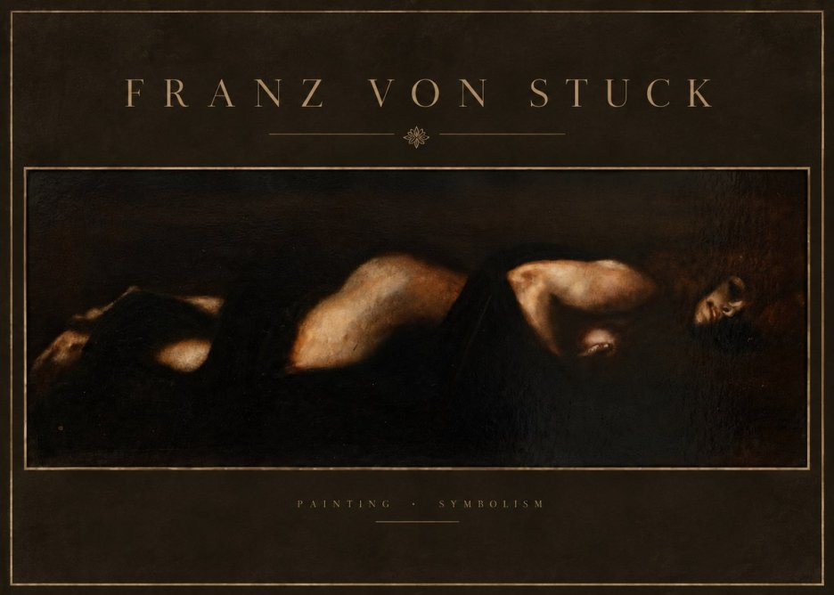 Franz von Stuck Der Schlaf No5 - Juliste