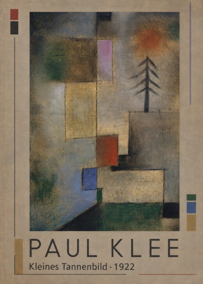 Paul Klee Kleines Tannenbild No1 - Juliste