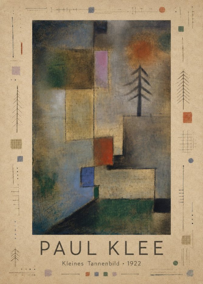 Paul Klee Kleines Tannenbild No3 - Juliste