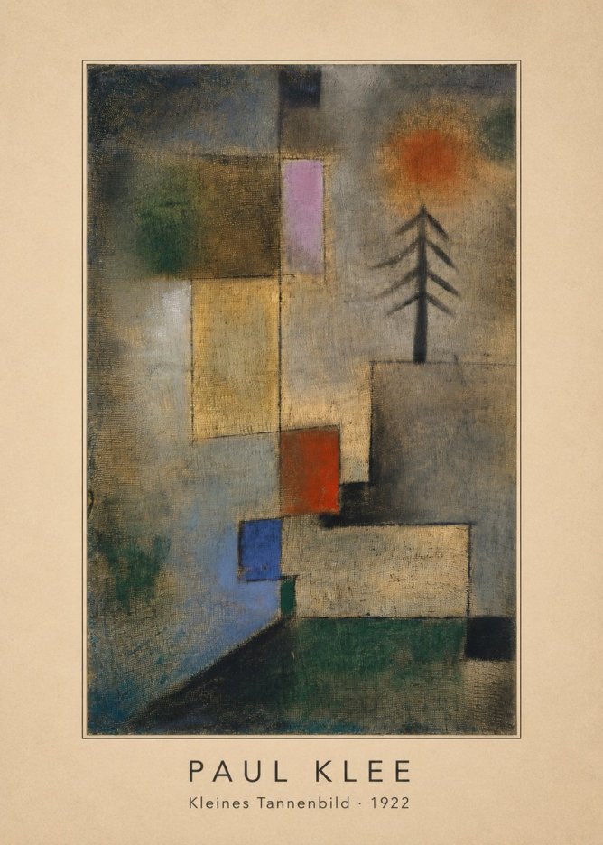 Paul Klee Kleines Tannenbild No4 - Juliste
