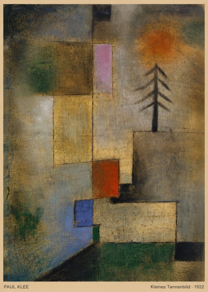 Paul Klee Kleines Tannenbild No5 - Juliste