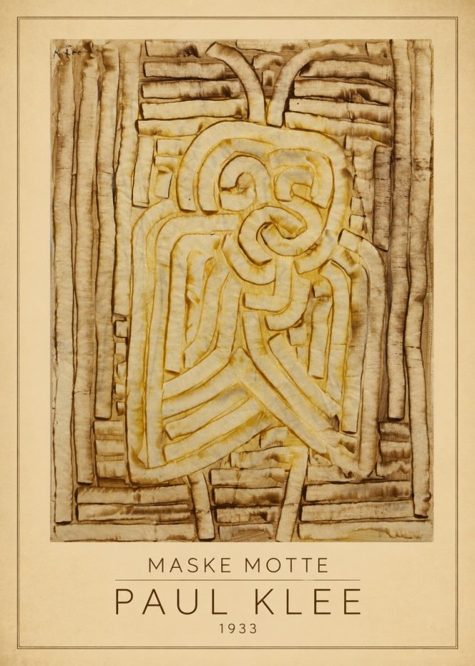 Paul Klee Maske Motte No1 - Juliste