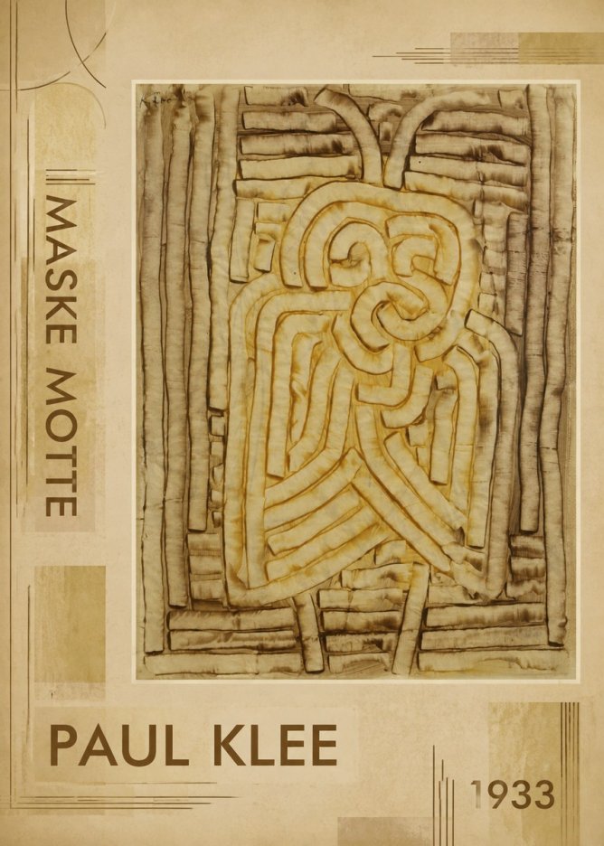 Paul Klee Maske Motte No2 - Juliste