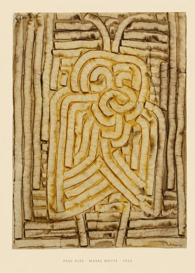 Paul Klee Maske Motte No5 - Juliste
