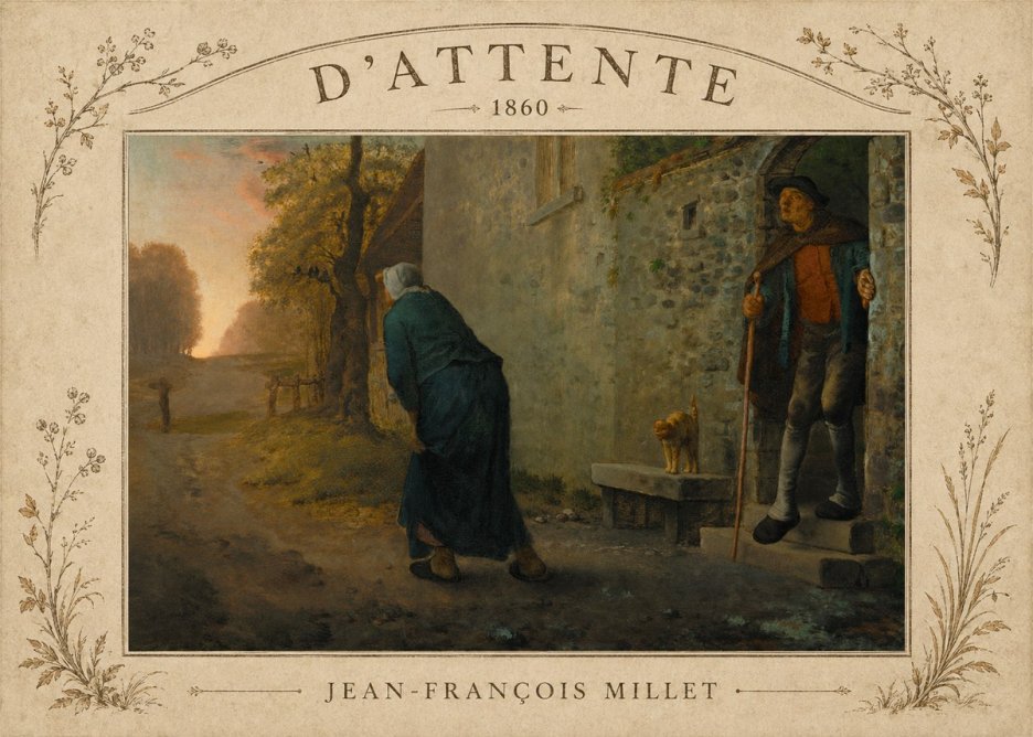 Jean-François Millet D'attente No3 - Juliste