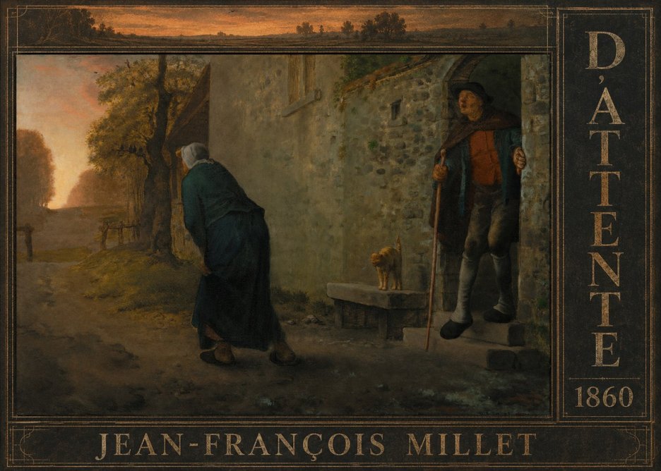 Jean-François Millet D'attente No6 - Juliste