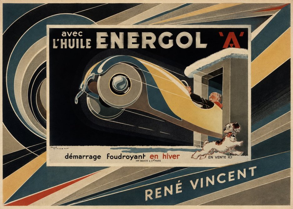 René Vincent Energol 'A' No5 - Juliste