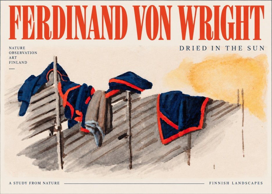 Ferdinand von Wright Study of Military Clothing No4 - Juliste
