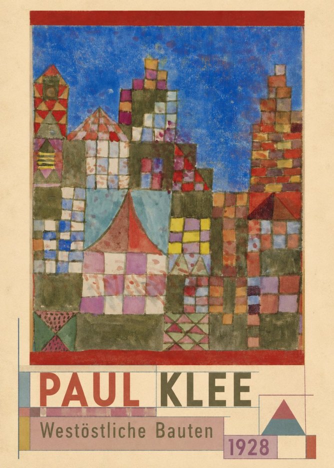 Paul Klee Westöstliche Bauten No4 - Juliste