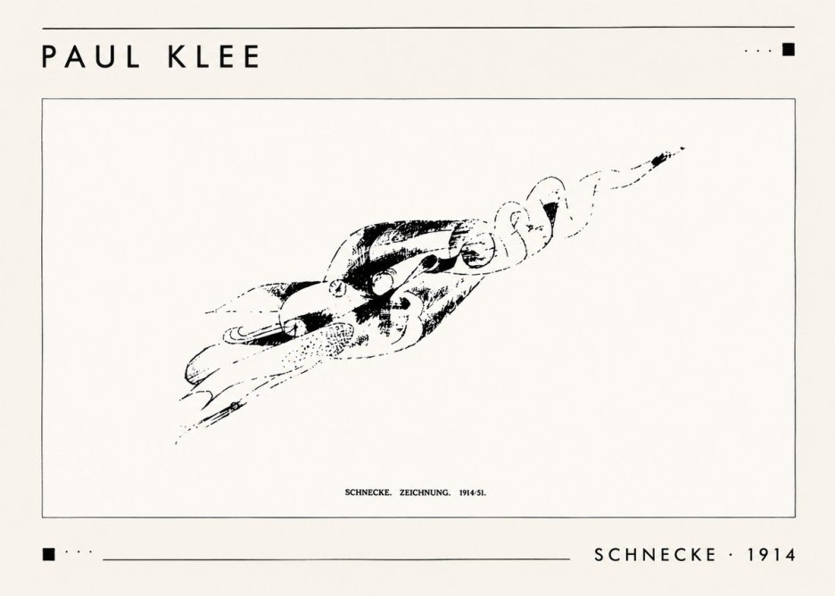 Paul Klee Schnecke No1 - Juliste