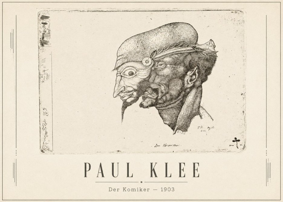 Paul Klee Der Komiker No1 - Juliste