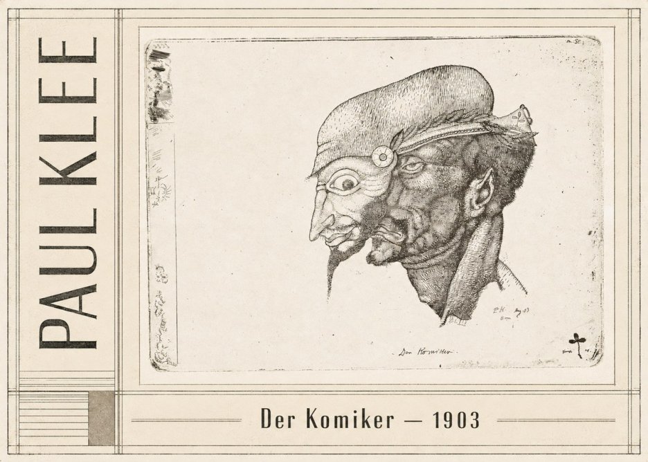 Paul Klee Der Komiker No2 - Juliste