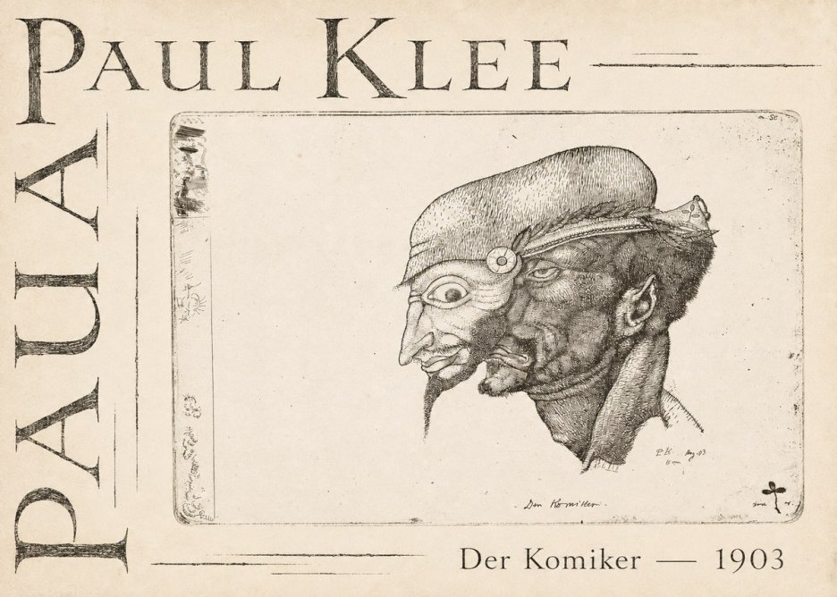 Paul Klee Der Komiker No3 - Juliste