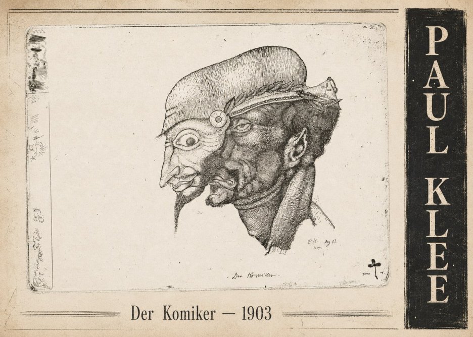 Paul Klee Der Komiker No5 - Juliste