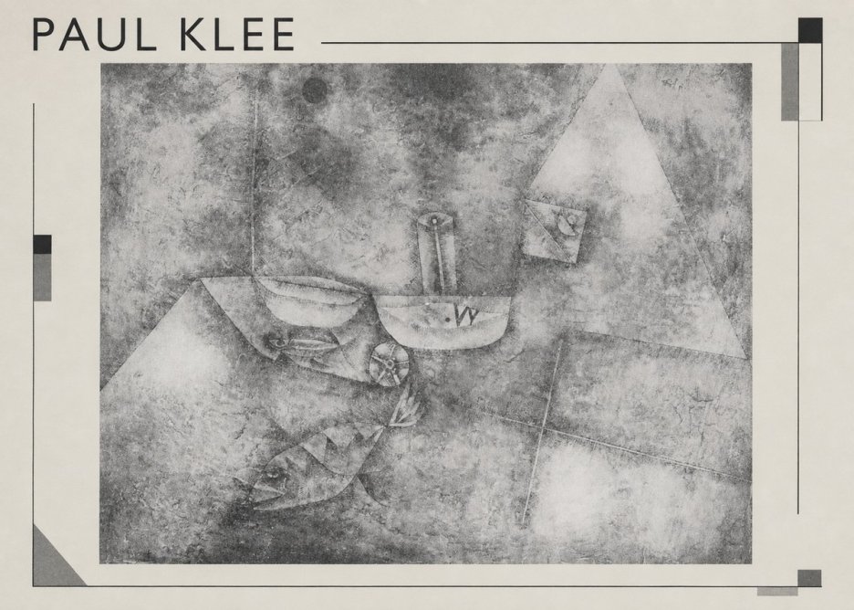 Paul Klee Boats at the Shore No1 - Juliste