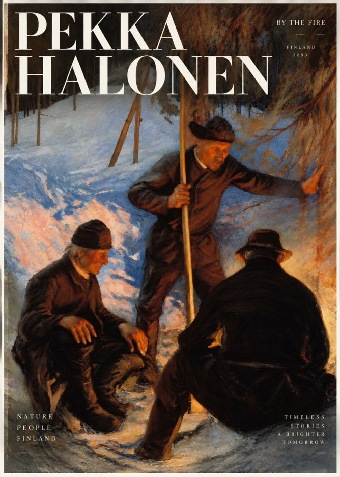 Pekka Halonen By the Fire No4 - Juliste