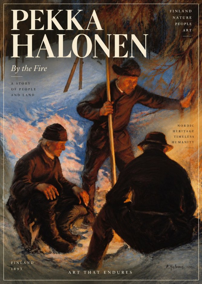 Pekka Halonen By the Fire No6 - Juliste