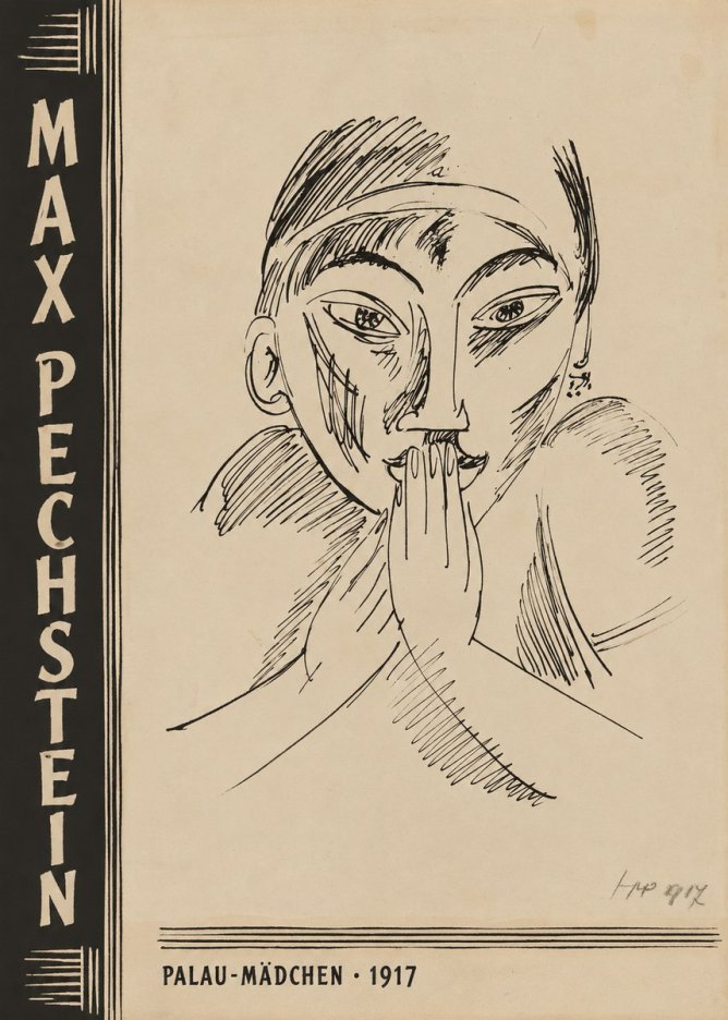 Max Pechstein Palau-mädchen No3 - Juliste