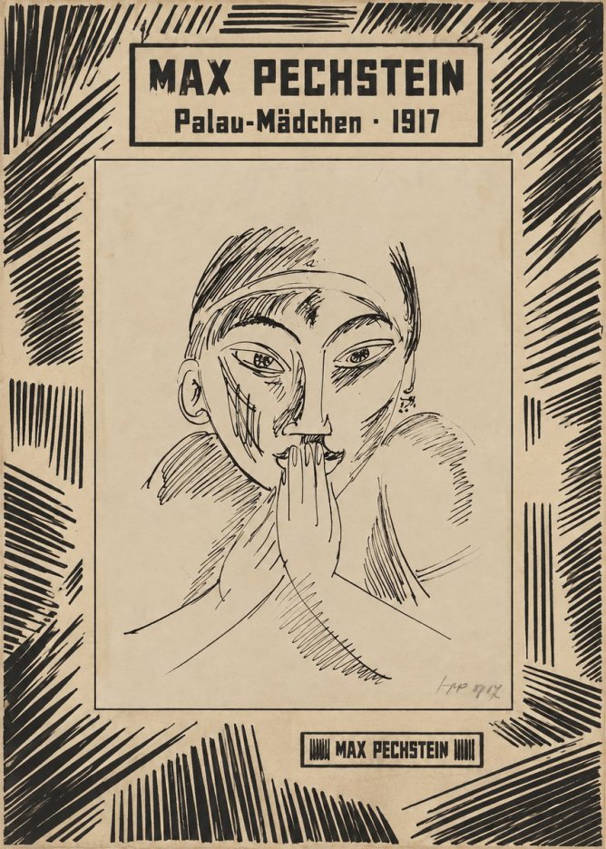 Max Pechstein Palau-mädchen No6 - Juliste