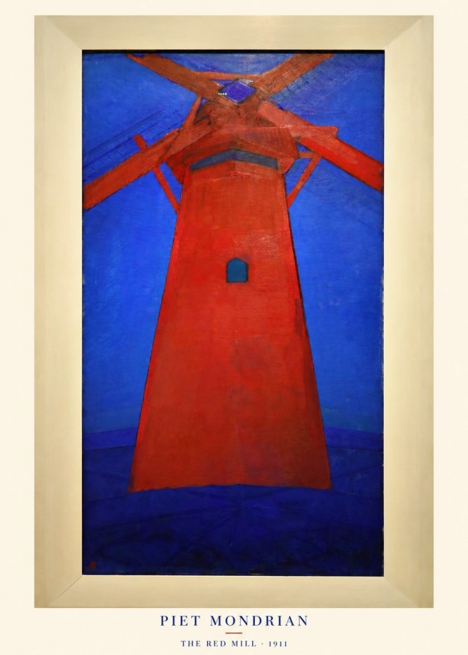 Piet Mondrian The Red Mill No5 - Juliste