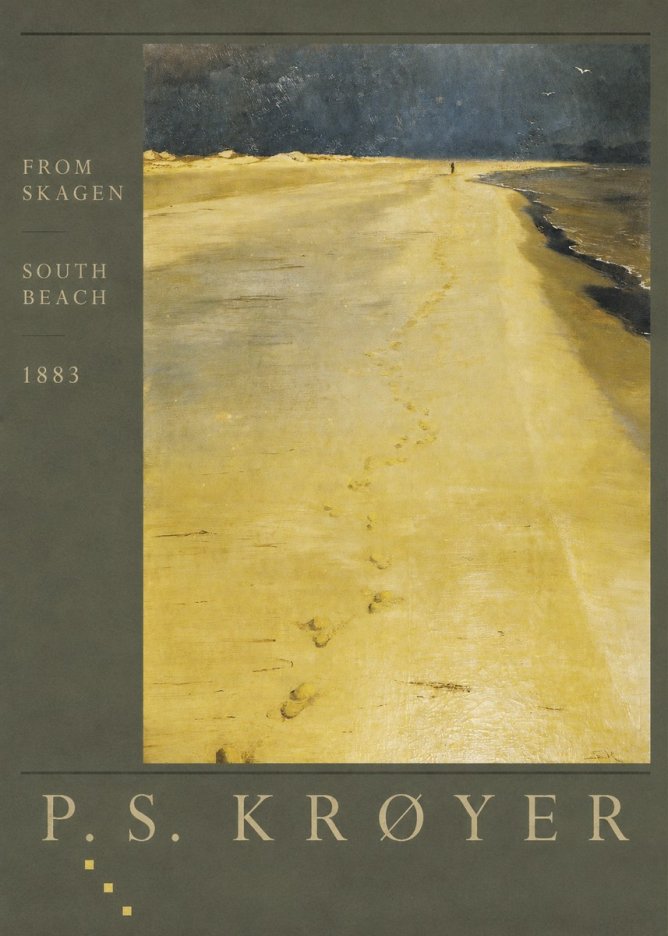 P.S. Krøyer From Skagen South Beach No5 - Juliste