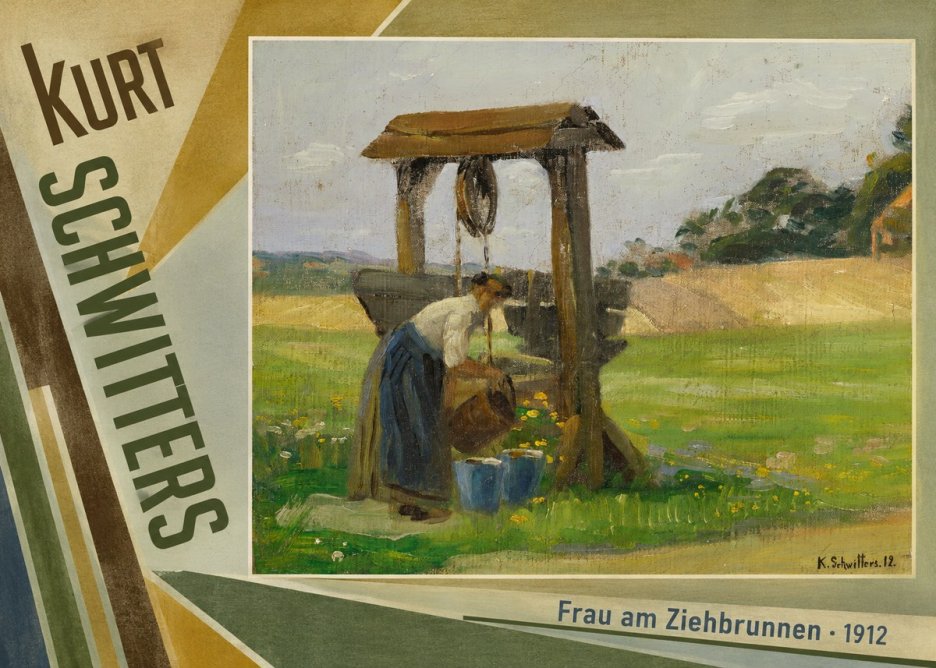 Kurt Schwitters Frau Am Ziehbrunnen No5 - Juliste