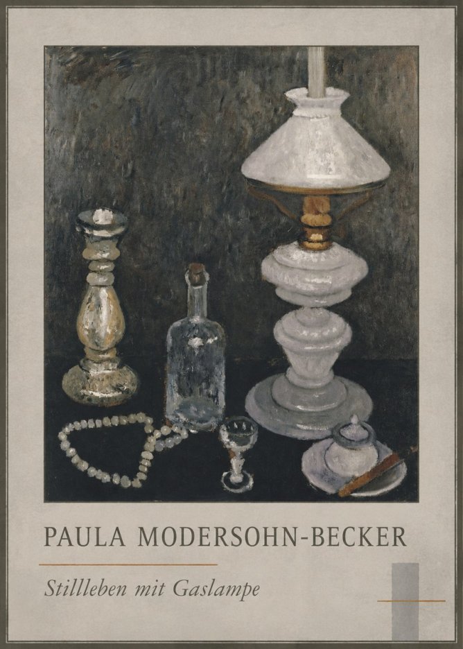 Paula Modersohn-Becker Stillleben Mit Gaslampe No1 - Juliste