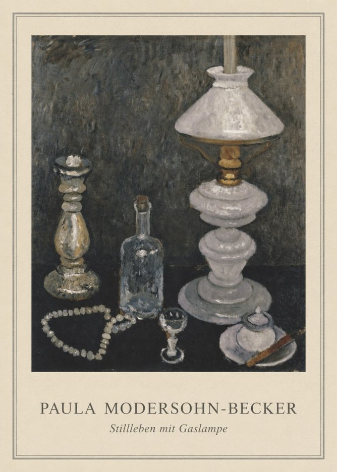 Paula Modersohn-Becker Stillleben Mit Gaslampe No4 - Juliste