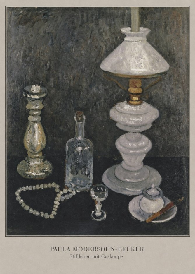 Paula Modersohn-Becker Stillleben Mit Gaslampe No6 - Juliste
