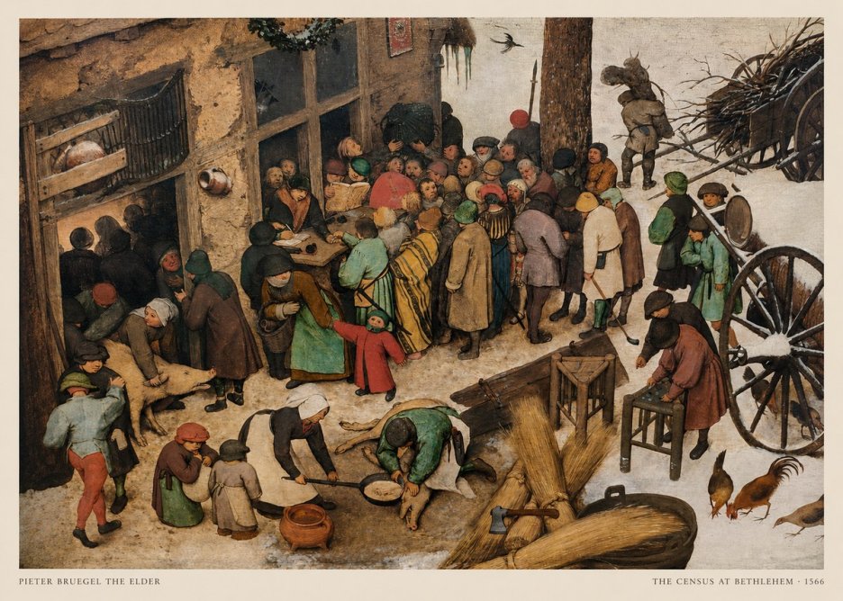 Pieter Bruegel The Census at Bethlehem III No5 - Juliste