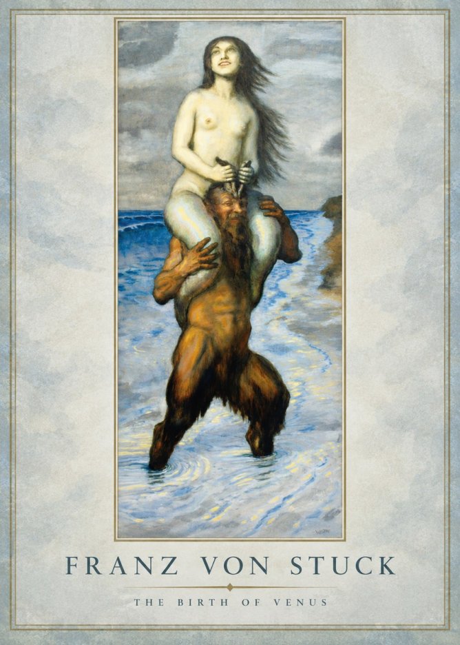 Franz von Stuck The Birth of Venus No1 - Juliste