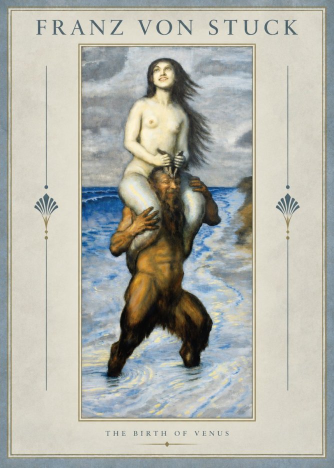 Franz von Stuck The Birth of Venus No2 - Juliste