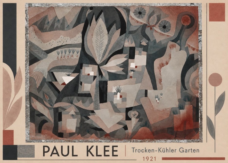 Paul Klee Trocken-kühler Garten No1 - Juliste